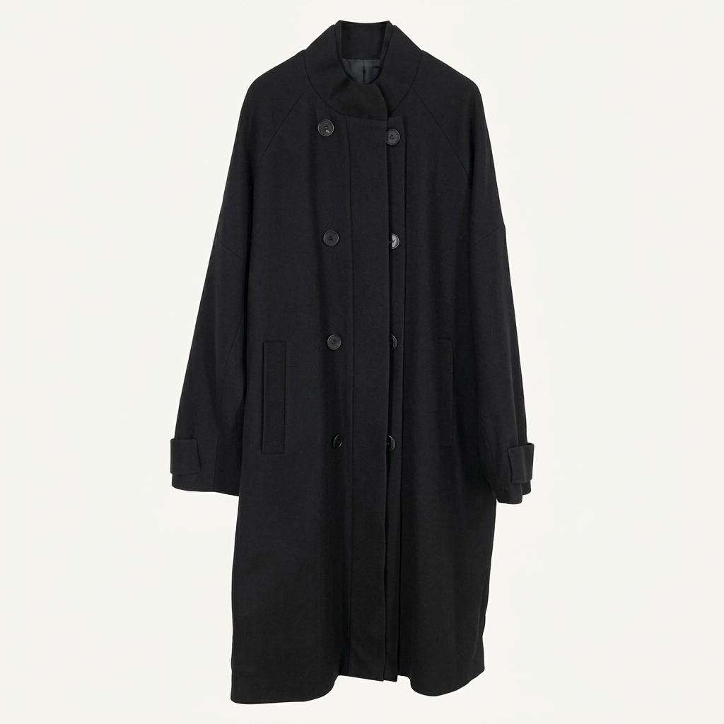 톰보이 여성 추동용 롱모직코트 다크네이비F (HU42044) 1