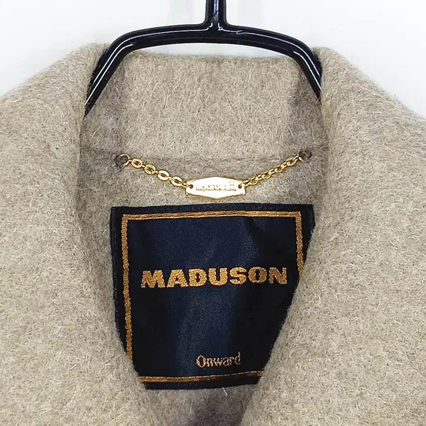 MADUSON 여성 9부소매 롱모직코트 베이지 (HU42043) 5