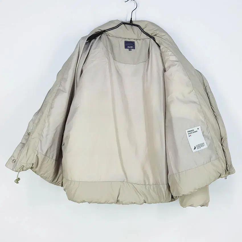 자주 여성 똑딱이버튼 덕다운패딩 베이지90 (HU41999) 5