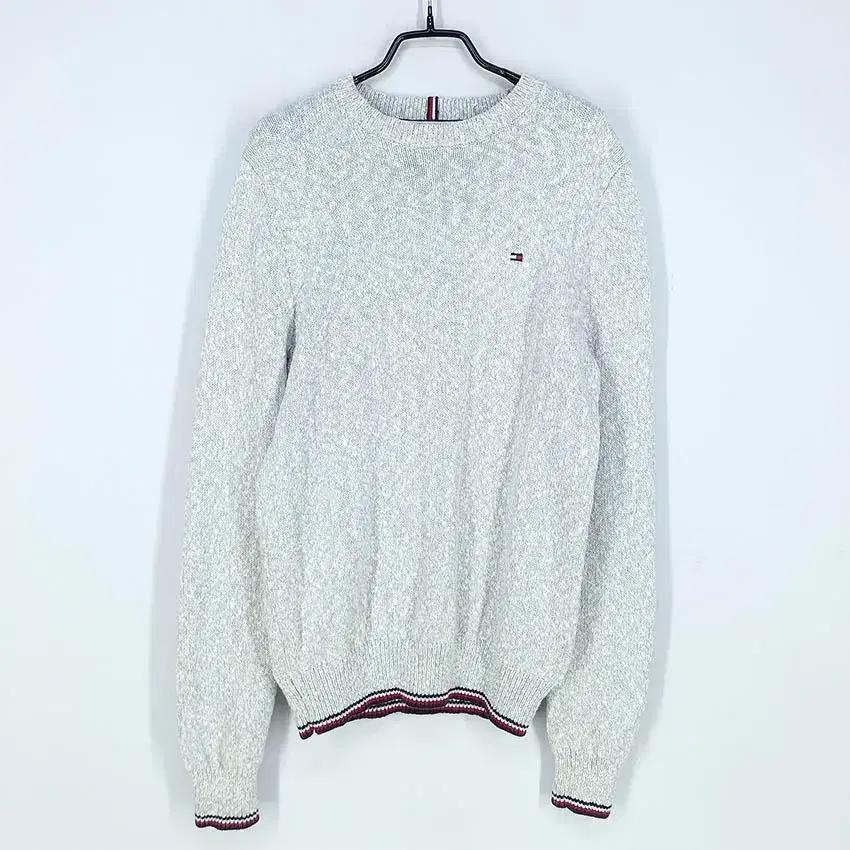 타미힐피거 여 보카시 라운드니트티 연그레이XS (HU29417) 2
