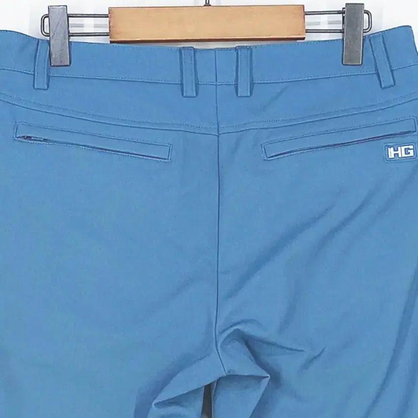 헤지스골프 남성 약기모 나일론 일자핏 팬츠 블루 (HU41815) 4