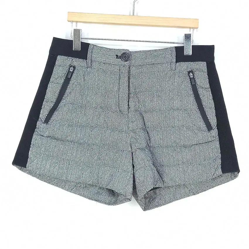 파사디 여성 헤링본 덕다운패딩 미니팬츠 챠콜 (HU41767) 2