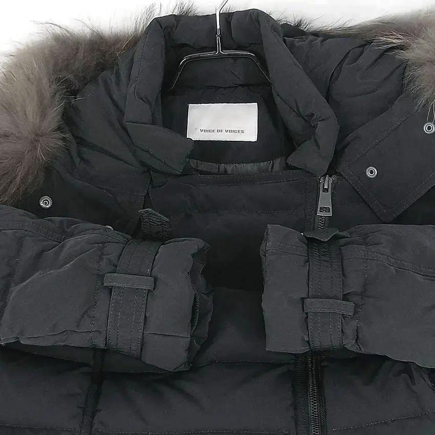 보브 여성 후드퍼 덕다운 하프패딩 블랙85 (HU41744) 4