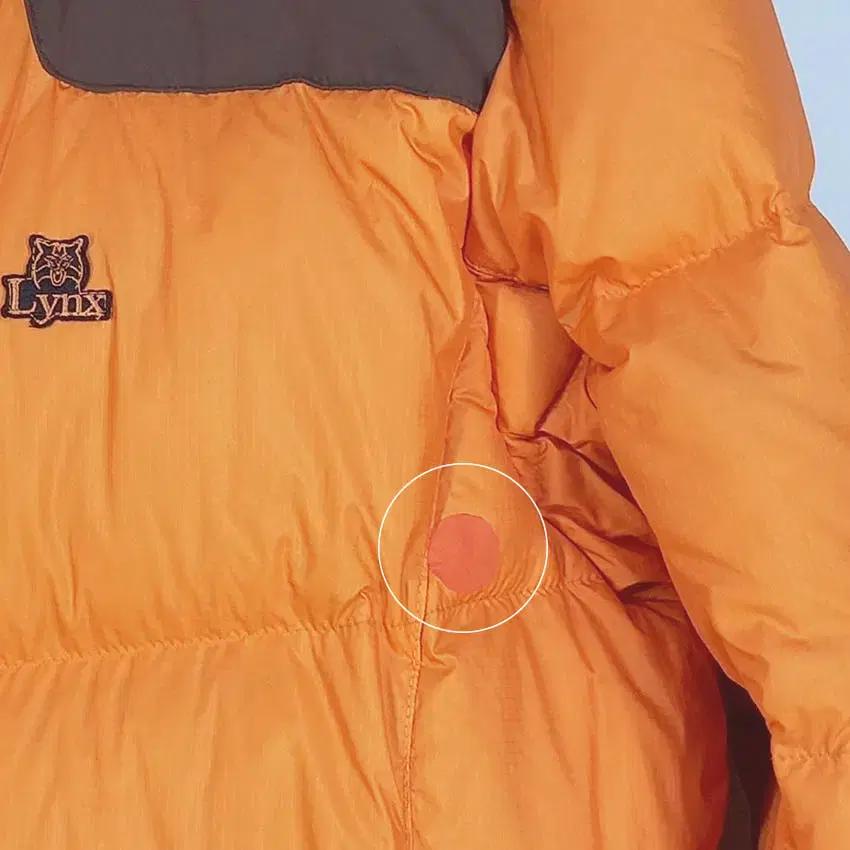 링스 남성 후드탈부착 덕다운패딩 오렌지100 (HU41722) 7