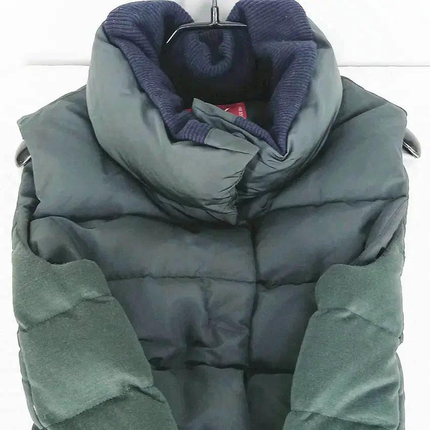 제이디엑스 여성 덕다운 롱 패딩조끼 카키그린90 (HU41662) 4
