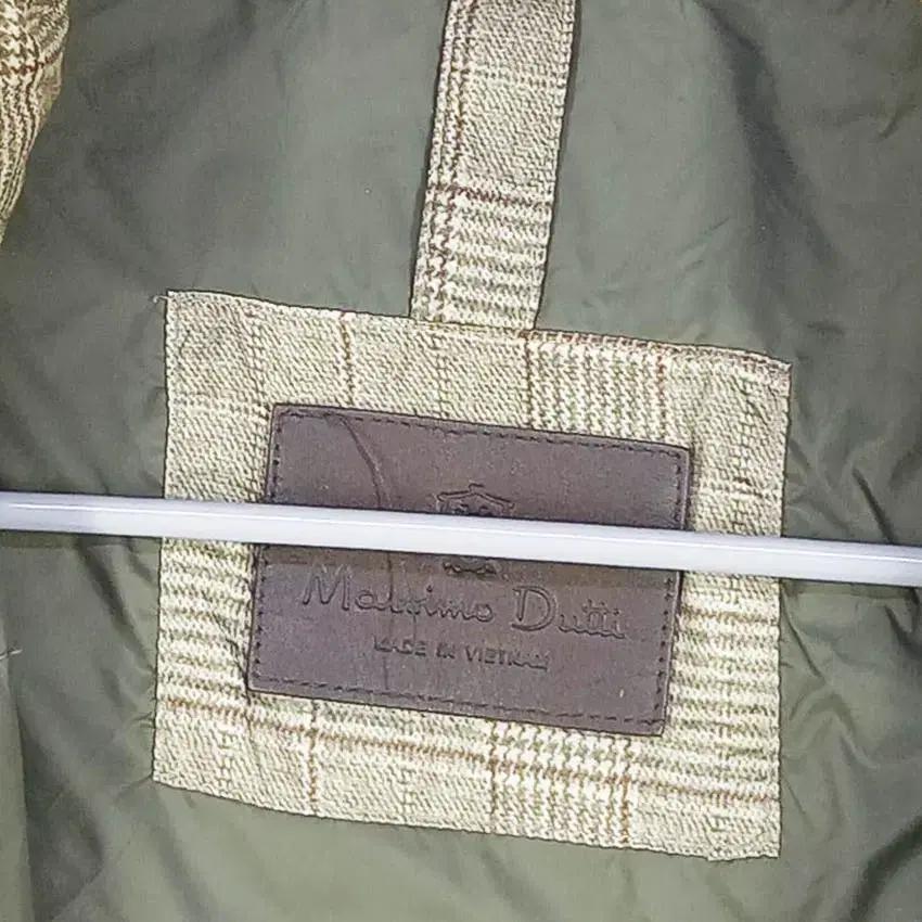 마시모두띠 남성 체크 경량 패딩조끼 연카키M (HU41564) 5