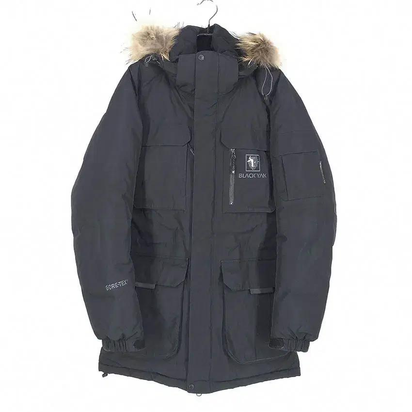 블랙야크 여성 라쿤퍼 구스다운 하프패딩 블랙90 (HU41527) 2