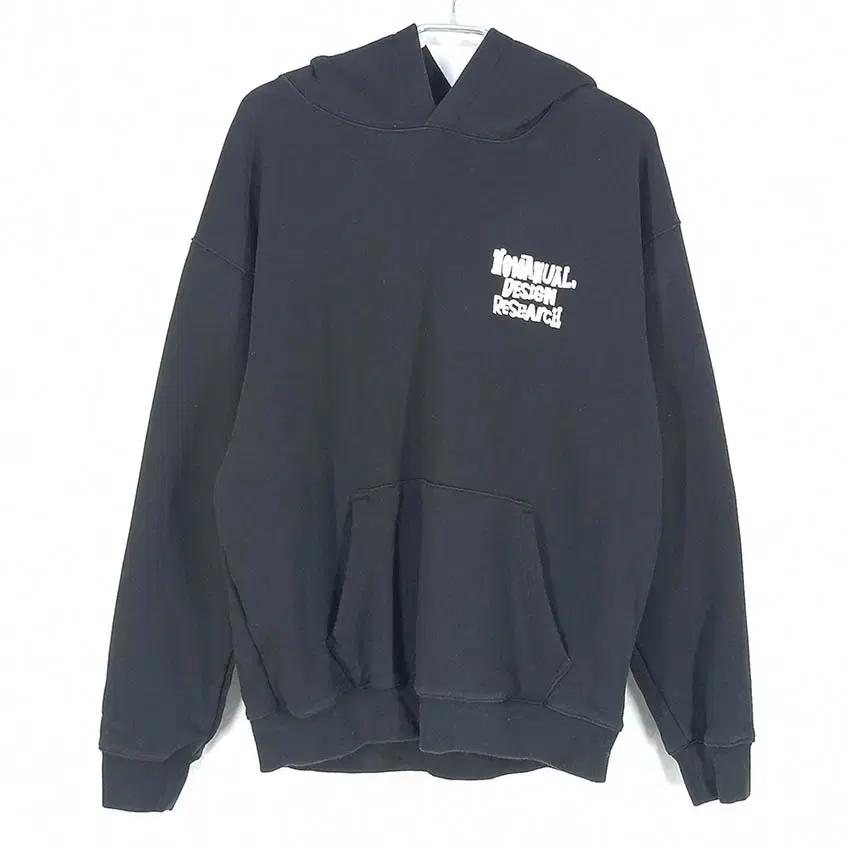노매뉴얼 남성 백프린팅 후드티 블랙105 (HU41495) 2