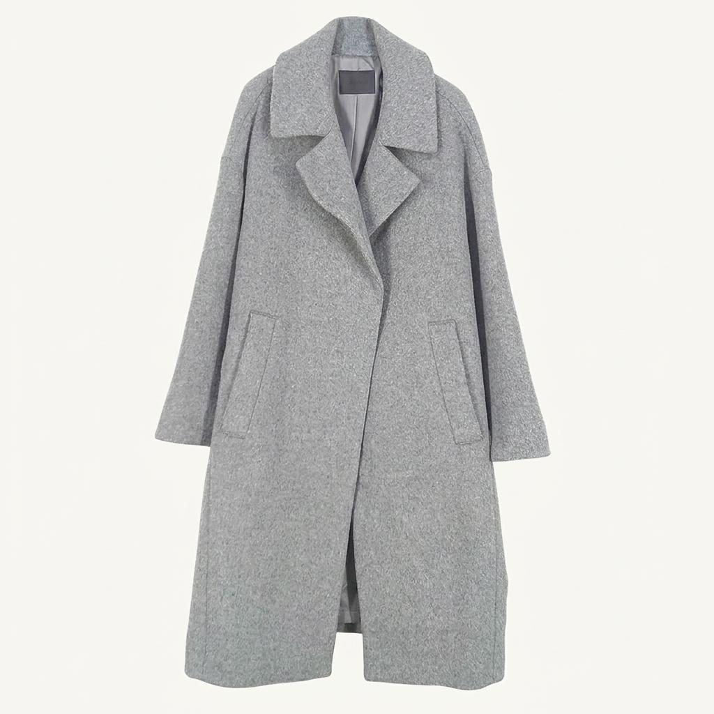 씨씨콜렉트 여성 동절기 원후크 롱모직코트 그레이55 (HU41414) 1