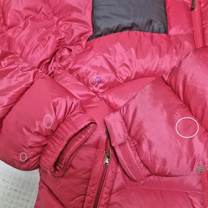 노스페이스800 여성 후드탈부착 구스다운패딩 핑크95 (HU41362) 9
