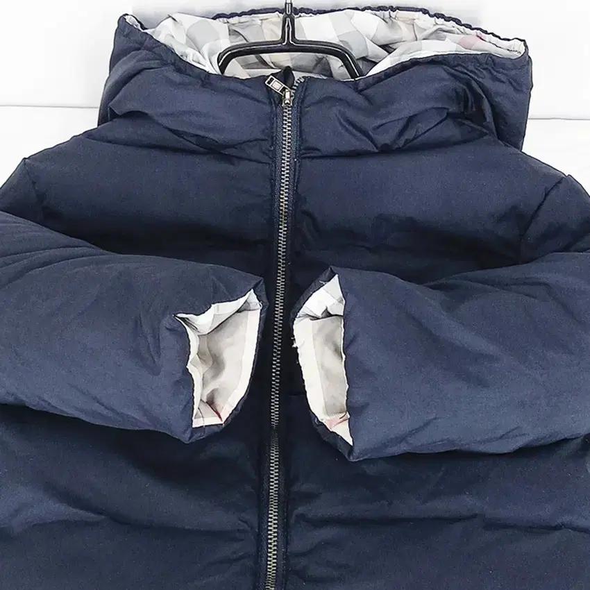 버버리 유아동 후드고정 덕다운 패딩자켓 네이비24M (HU41334) 4