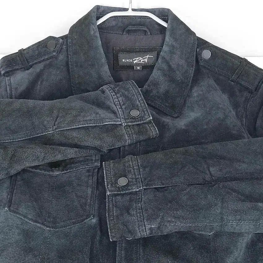 BLACK RIVET 남성 추동 스웨이드자켓 다크네이비M (HU41162 4