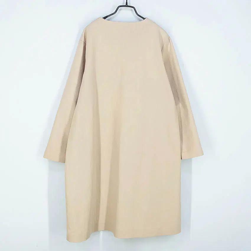 코르카 여성 춘추 포켓 루즈핏 미디원피스 베이지F (HU41156) 3
