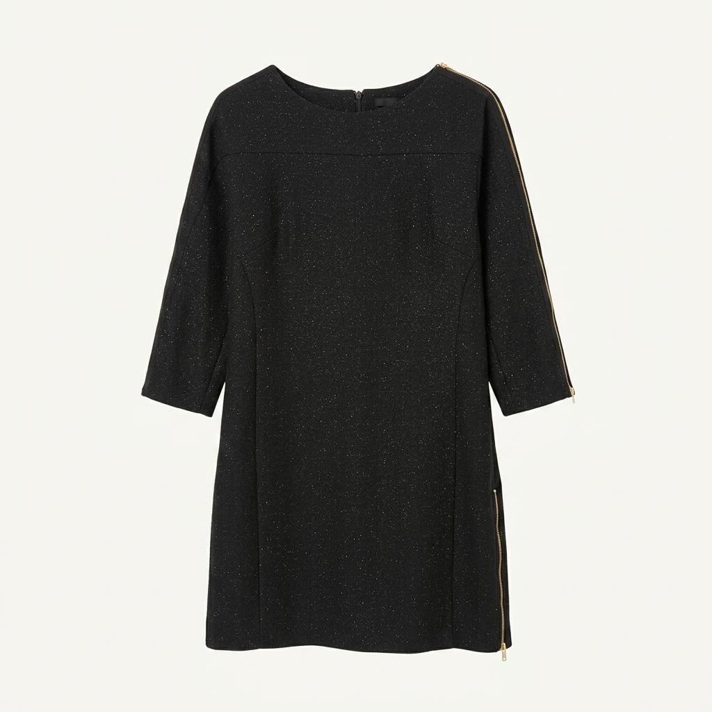 올리브데올리브 추동 7부소매 펄 미니원피스블랙85 (HU41152) 1