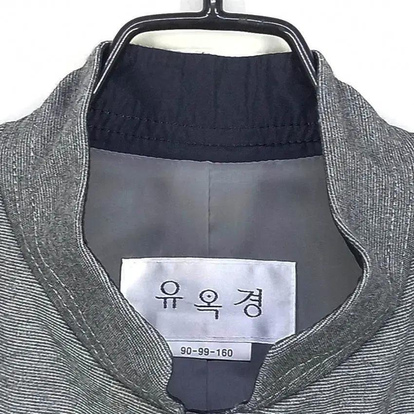 유옥경 여성 춘추 옆밴딩 집업 하프자켓 그레이90 (HU41146) 5