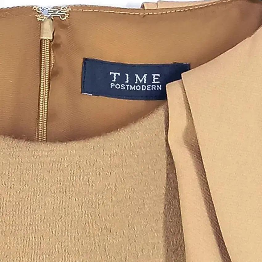 타임 여성 추동 모100 민소매 미디원피스 브라운82 (HU41090) 5