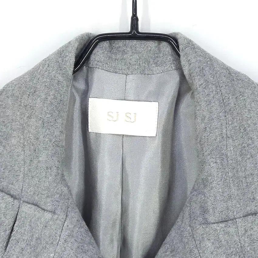 SJSJ 여 캐시미어혼방 핸드메이드 하프코트 그레이82 (HU27505) 7