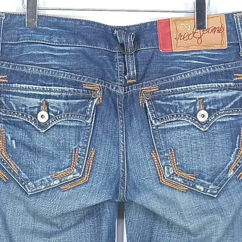 톰보이 여성 세미부츠컷 9부 데님팬츠 중청70 (HU40972) 4