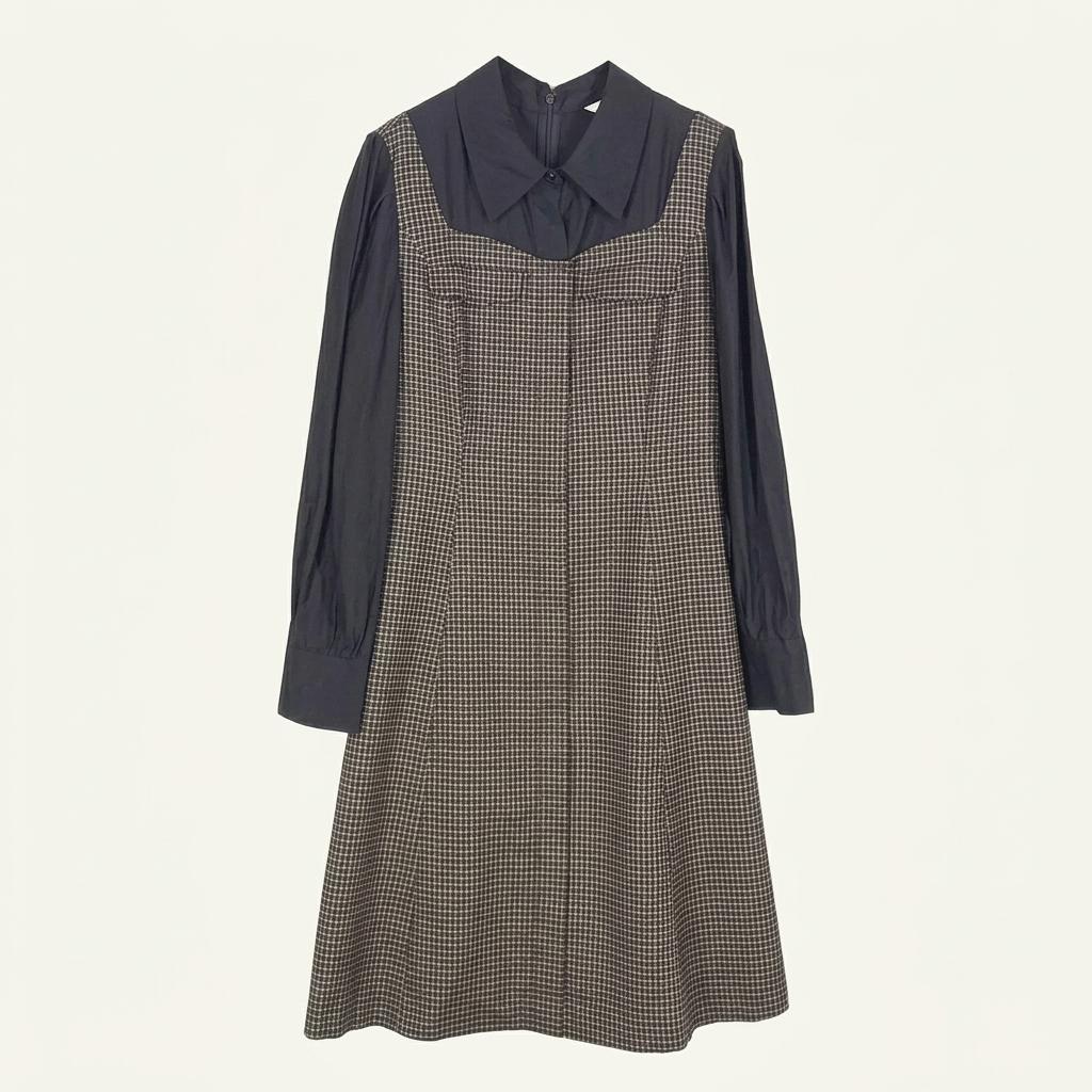 JJ지고트 여성 춘추 뷔스티에 셔츠원피스 옐로 (HU40885) 1