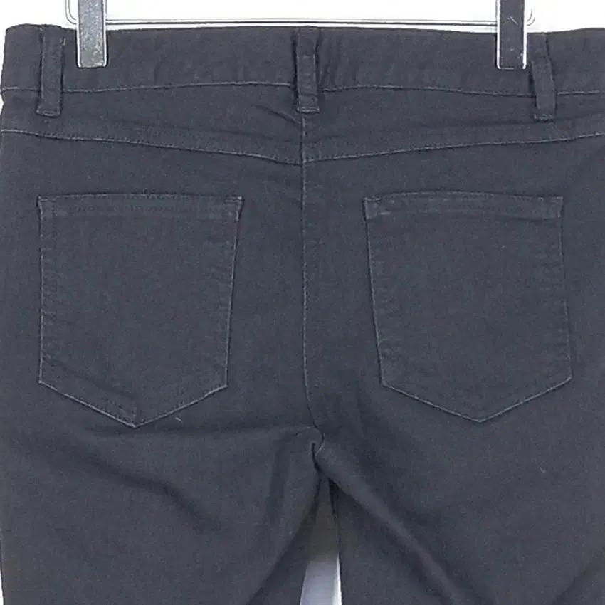 산드로 여성 얇은춘추 일자슬림 스판 데님팬츠 블랙 (HU40825) 4