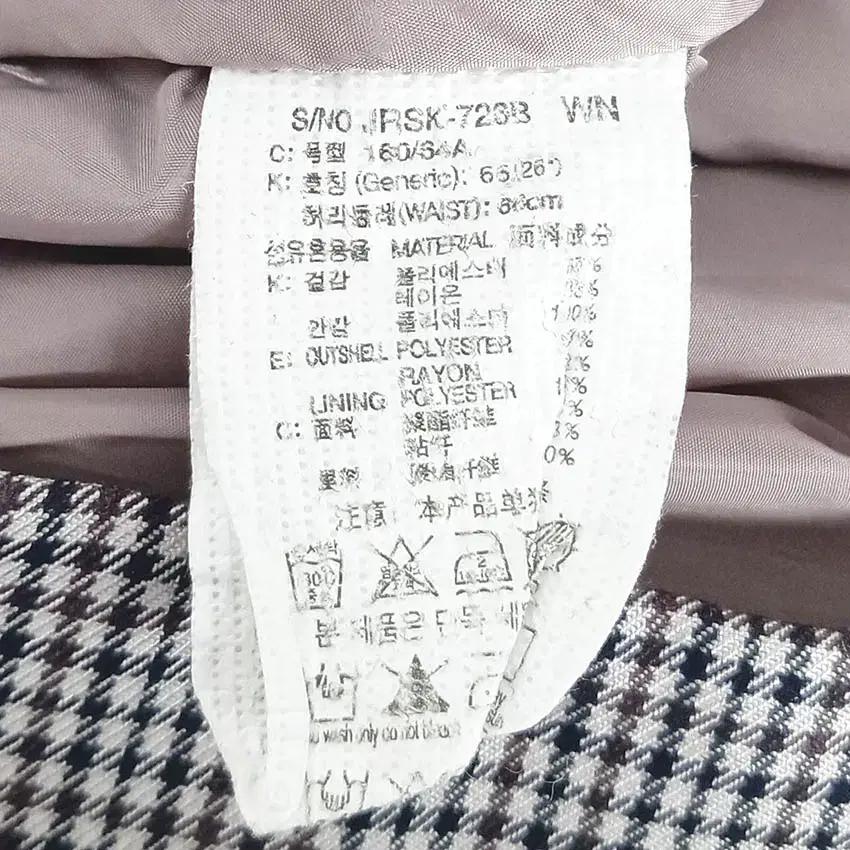 쥬시쥬디 여성 춘추 체크 플레어 미디스커트 블랙 (HU40809) 6
