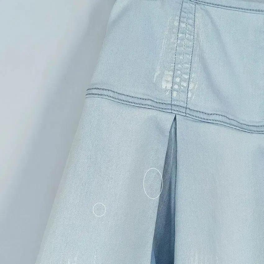 오즈세컨 춘하 페인팅 스판 데님 미니스커트 연청67 (HU40799) 7