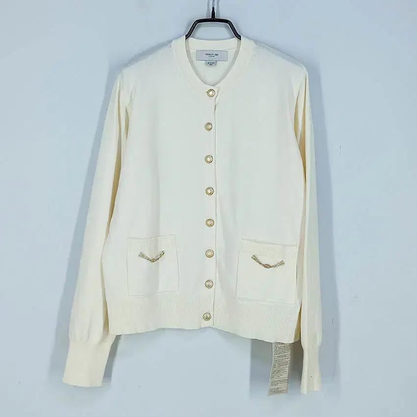 세루티1881 여성 춘추 금장 니트가디건 크림90 (HU40640) 2