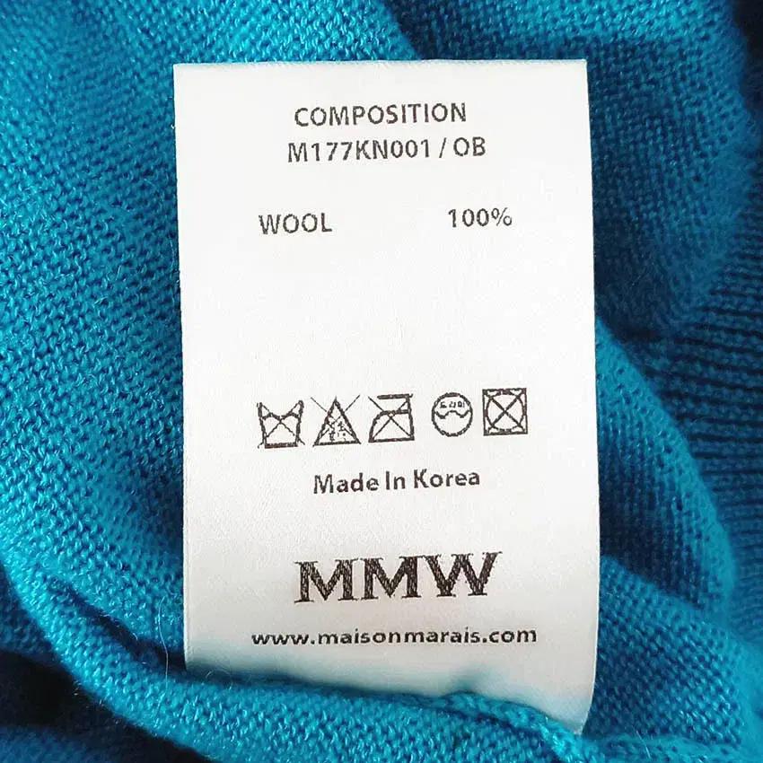 메종마레 여성 춘추 긴팔니트티 아쿠아블루S (HU40630) 7