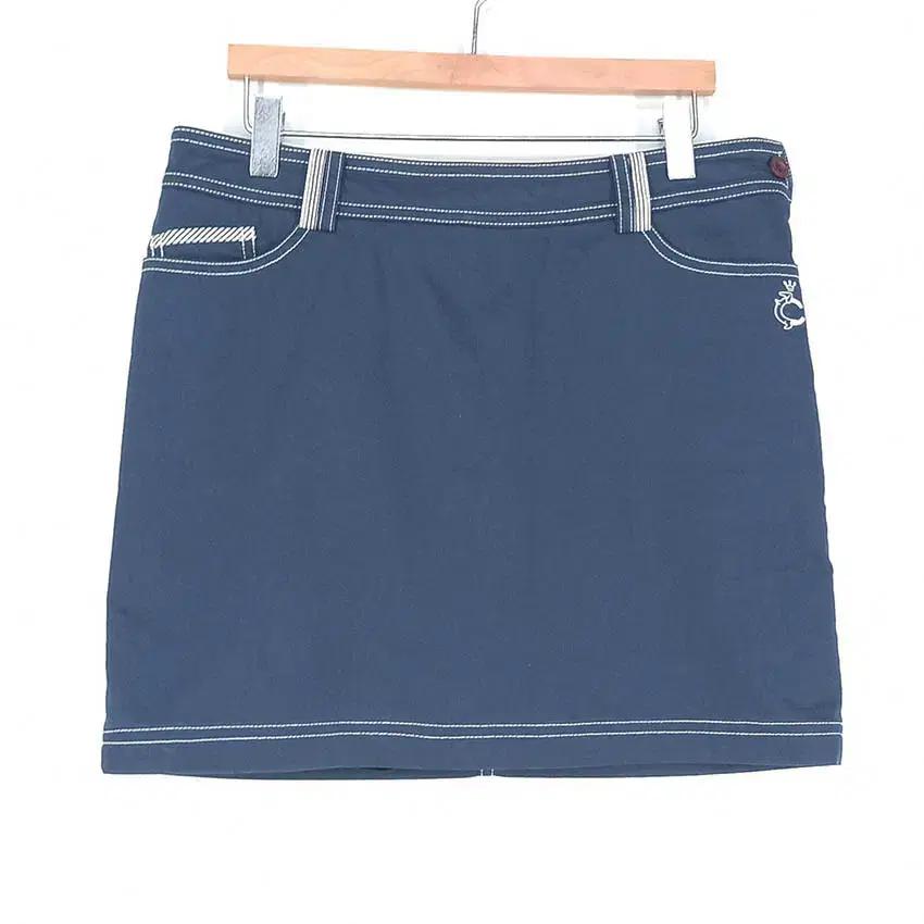 루이까스텔 여성 춘추 스판 미니 치마바지 네이비 (HU40568) 2