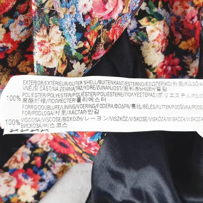 자라 여성 춘추 어깨패드 플라워 폴리자켓 레드 (HU40534) 6