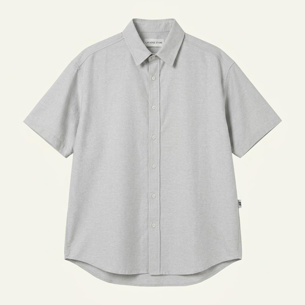 라퍼지스토어 남성 춘하 오버핏 반팔셔츠 그레이L (HU40484) 1