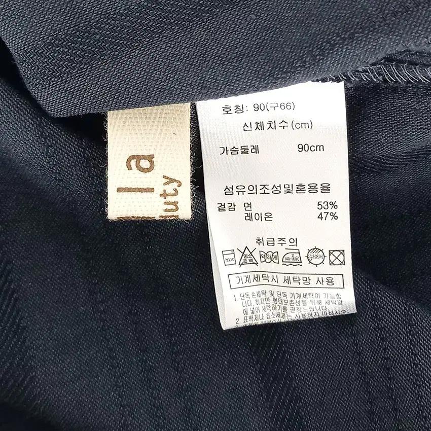 밀라 여성 춘하 레이온혼방 8부소매블라우스 챠콜90 (HU40454) 6