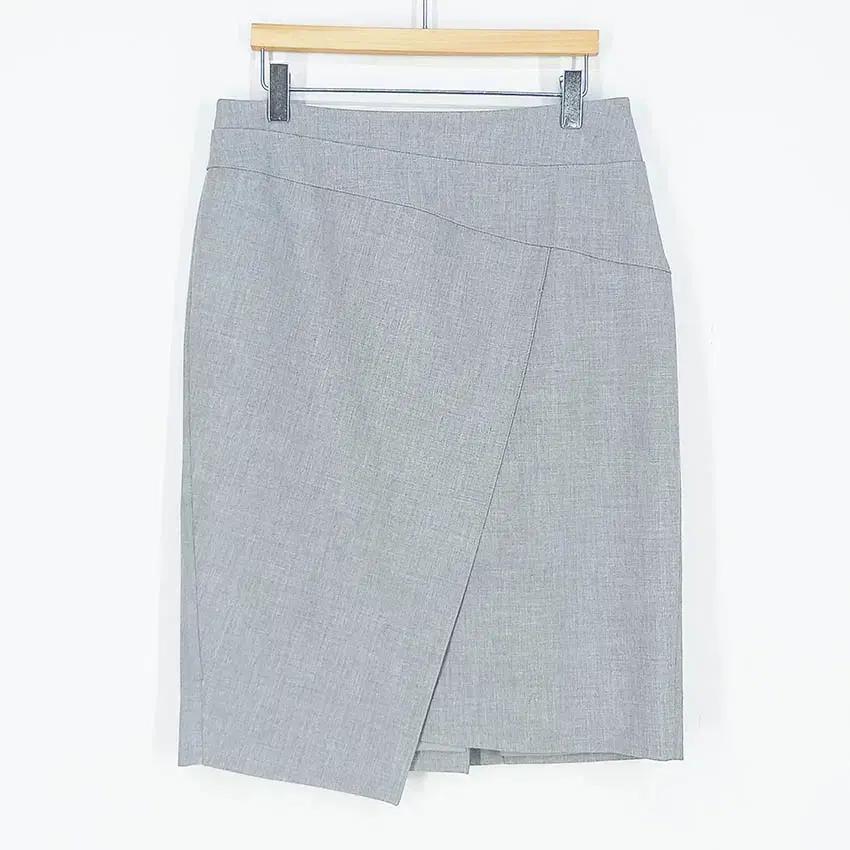 데코 여성 춘추 레이온혼방 슬림 스커트 그레이 (HU40390) 2