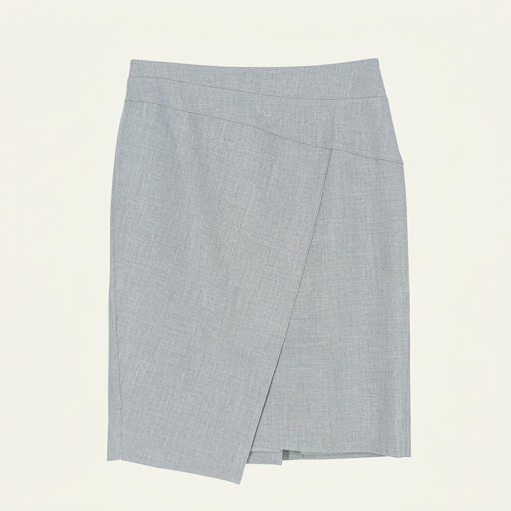 데코 여성 춘추 레이온혼방 슬림 스커트 그레이 (HU40390) 1