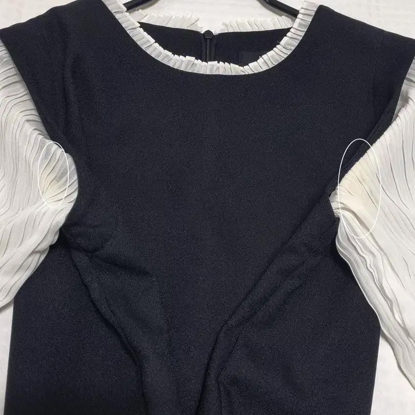 예츠 여성 춘하 소매쉬폰 폴리 미니원피스 블랙 (HU40363) 7