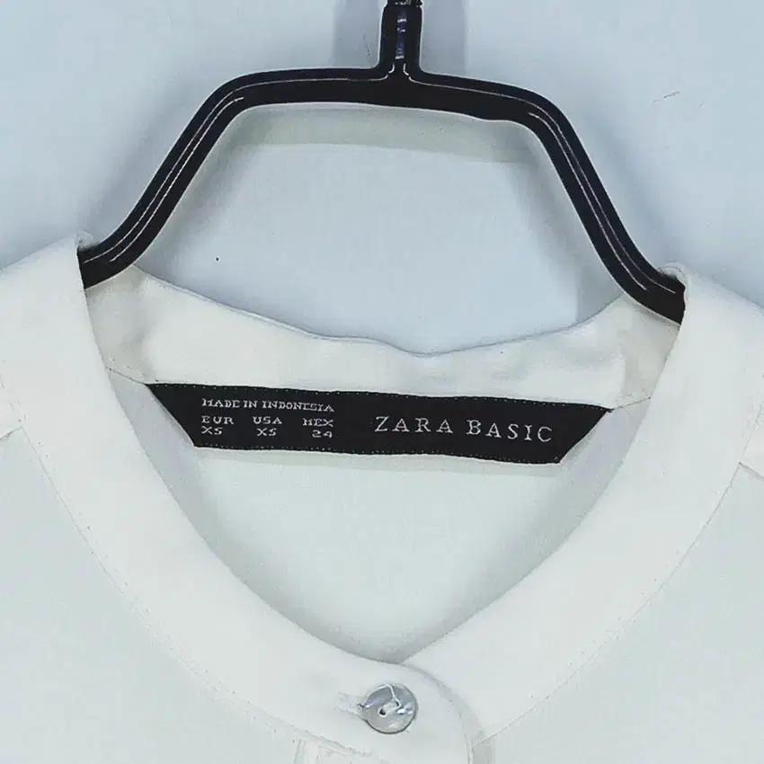 자라 여성 춘하 노카라 얇은 긴팔블라우스 크림 (HU40329) 5