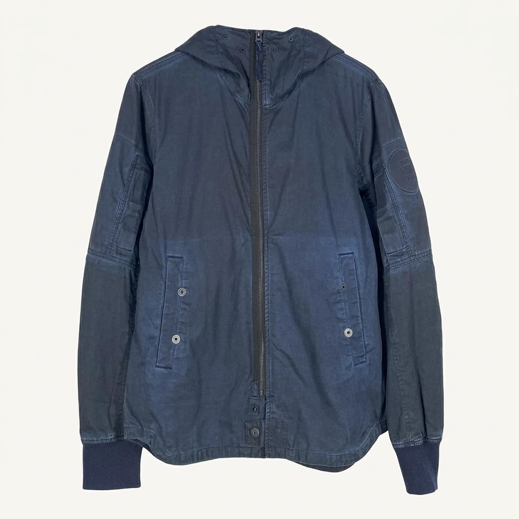 G-STAR RAW 남성 춘추 후드집업자켓 네이비 (HU40312) 1