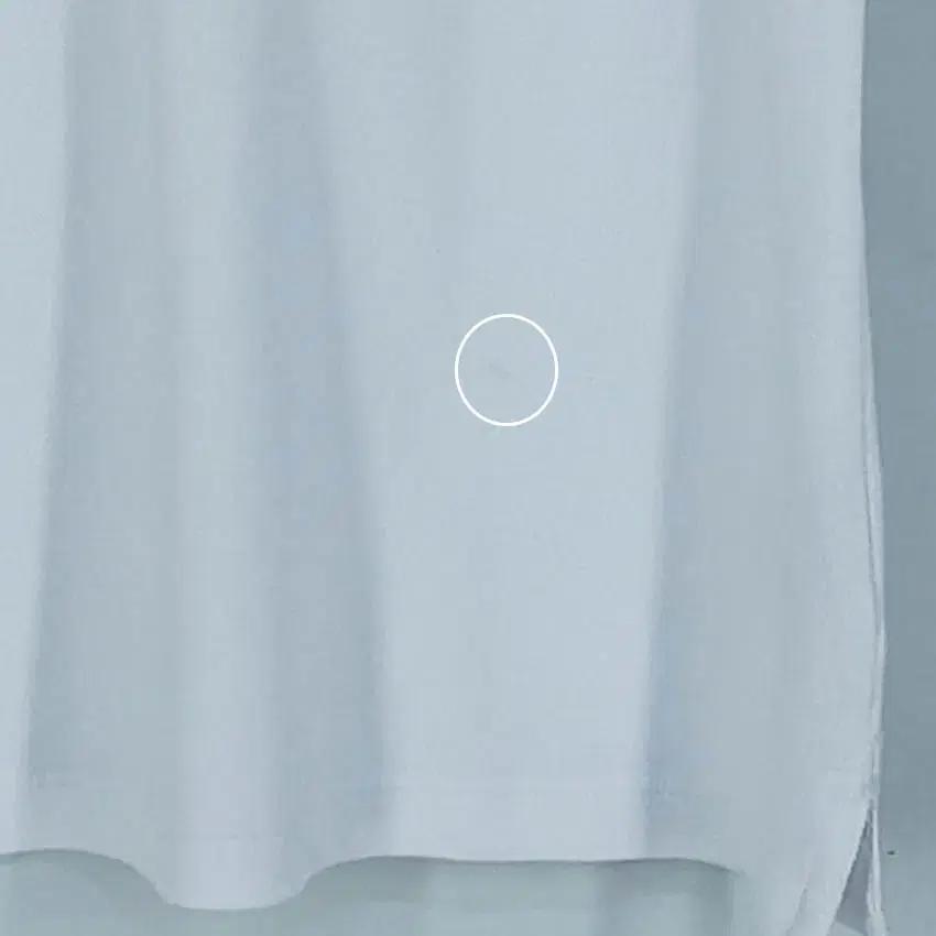와이드앵글 여성 소매패턴 카라반팔티 화이트 (HU40156) 7