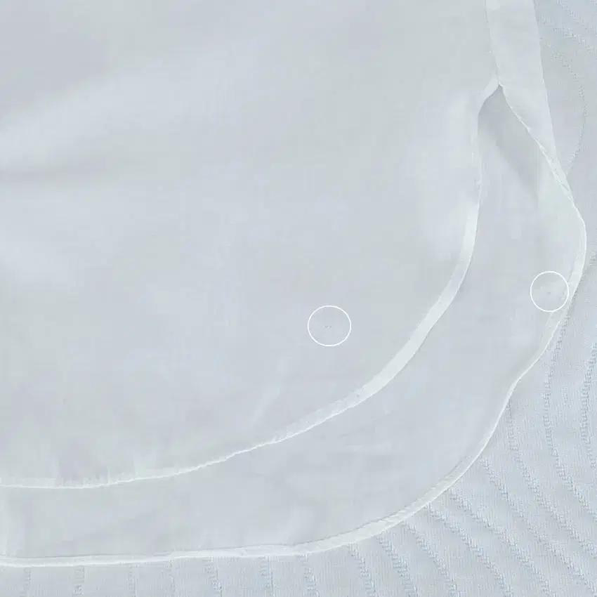 보브 여성 7부소매 롤업가능 시스루 셔츠 화이트55 (HU40112) 8