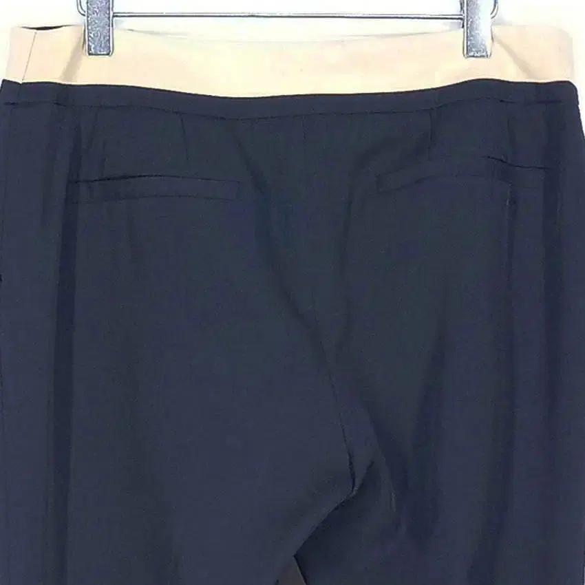 수비 여성 춘하 허리배색 일자슬림 슬랙스 네이비76 (HU40090) 4