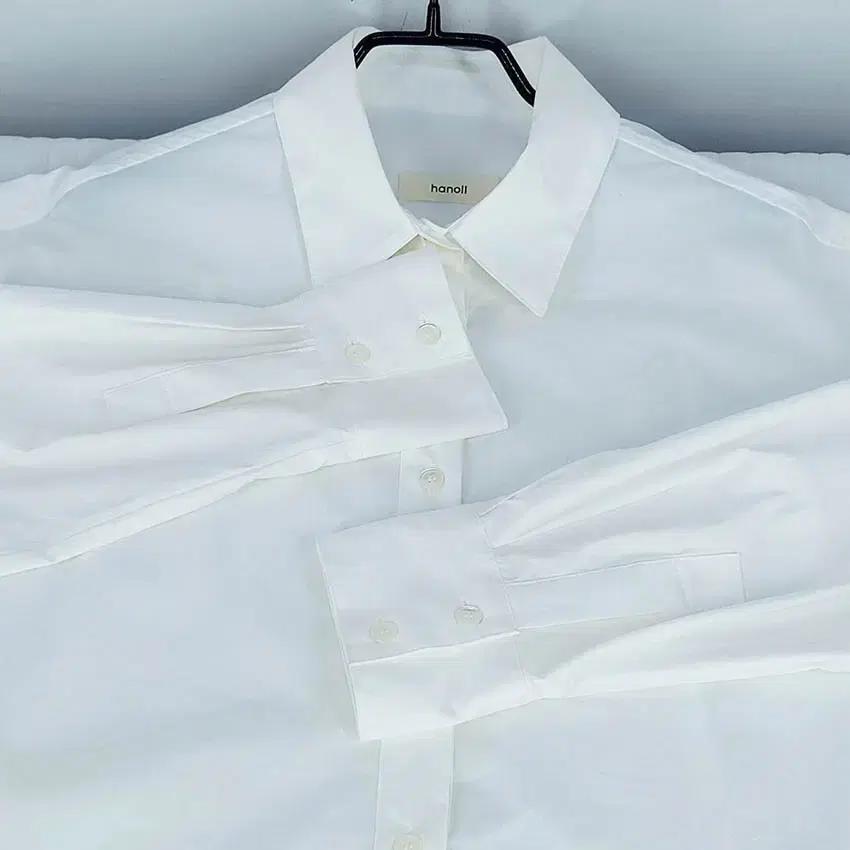 HANOLL 여 춘추 바스락 오버핏 긴팔셔츠 아이보리 (HU39983) 4