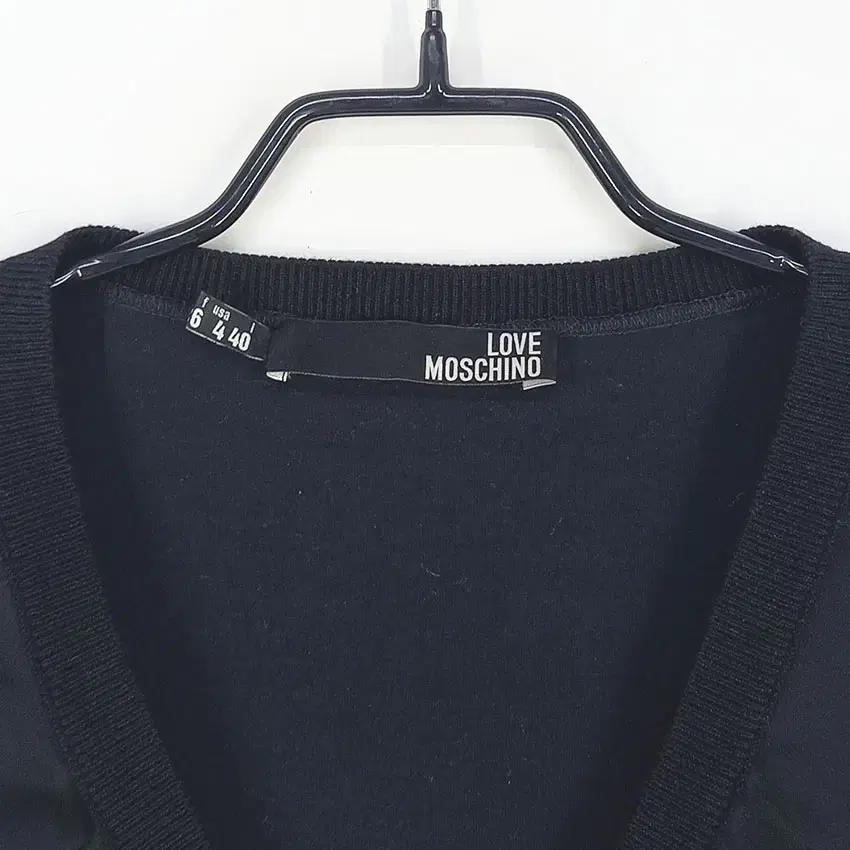 모스키노 여 약스판 벌룬 민소매 미니원피스 블랙 (HU32779) 7