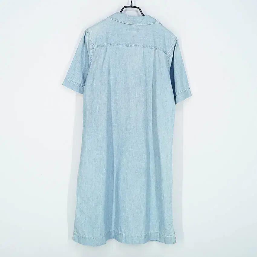 랄프로렌 여성 카라넥트임 반팔원피스 데님블루S (HU39949) 3