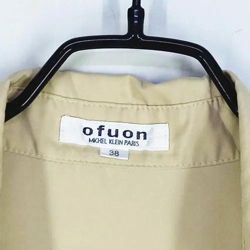 ofuon 여 춘추 V파임 허리슬림 블라우스 베이지 (HU39924) 5