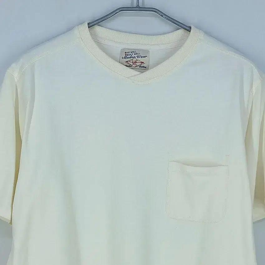 Maden Workwear 남 소매패치 반팔티 연노랑XL (HU23382 4