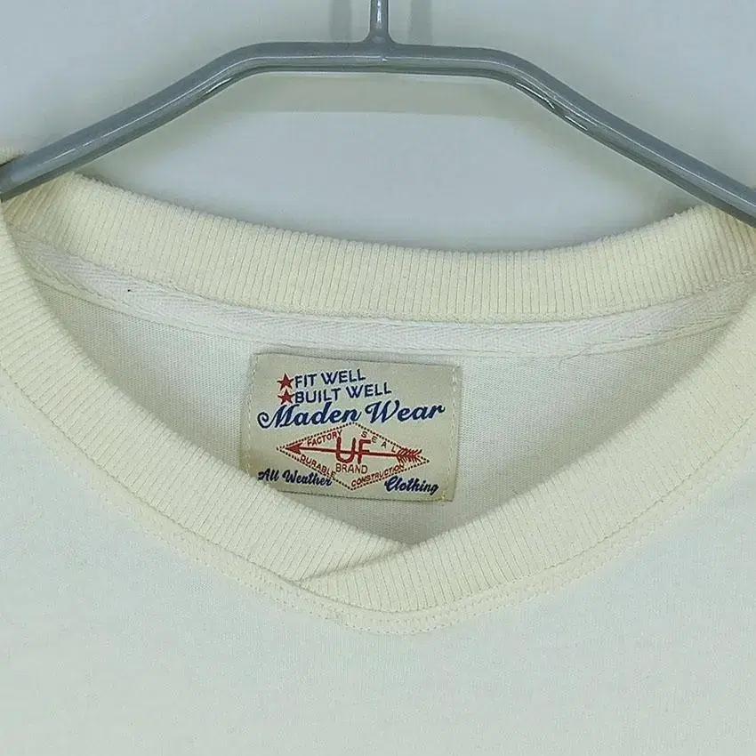 Maden Workwear 남 소매패치 반팔티 연노랑XL (HU23382 7