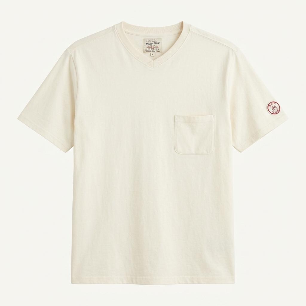 Maden Workwear 남 소매패치 반팔티 연노랑XL (HU23382 1