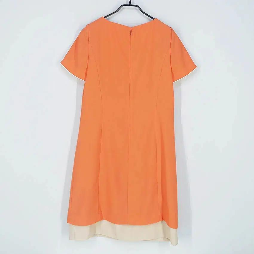 더아이잗 여성 여름 밑단이중 미니원피스 오렌지 (HU39847) 3