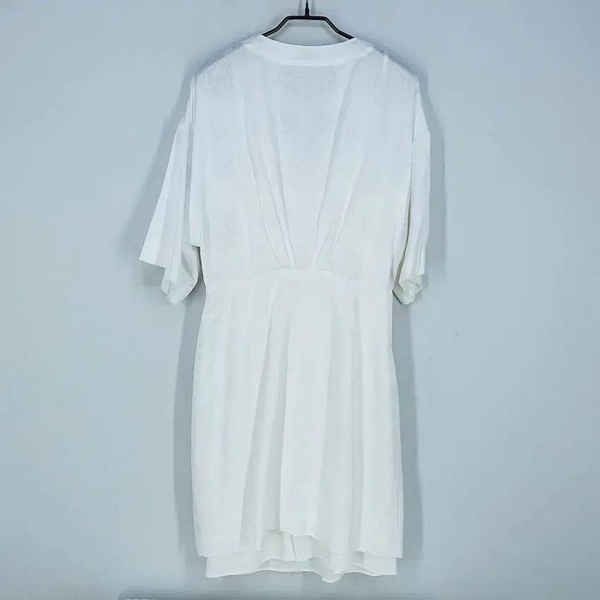 산드로 여성 여름 문양 스냅버튼 미니원피스 화이트 (HU39804) 3