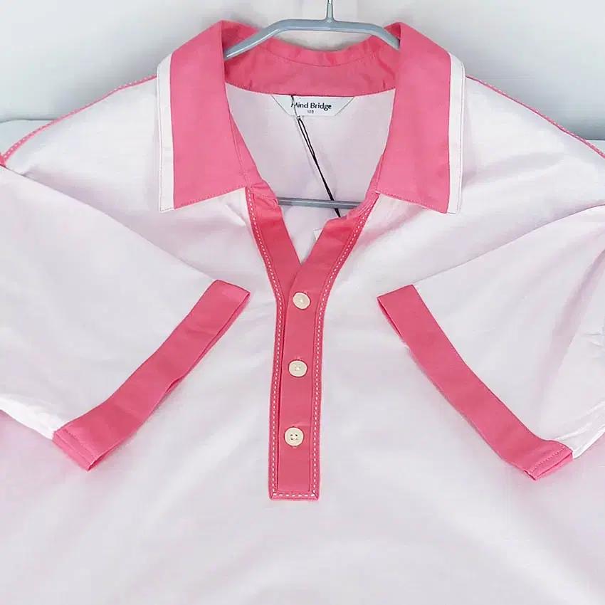 마인드브릿지 남성 카라트임 반팔티 핑크100 (HU39765) 4